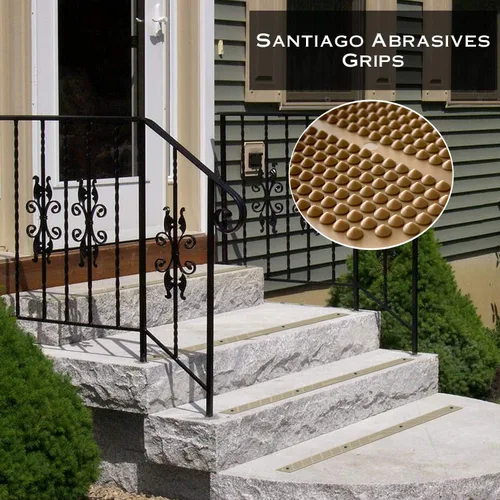 Miniatura 8 de GripStrips Peldaños Antideslizantes - Beige Paquete de 2 (32" x 2") - Tiras Antideslizantes para Exteriores - Tiras de Tracción de Seguridad