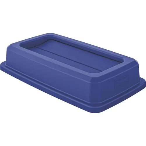 Miniatura 3 de Suncast Commercial Tapa de resina con tapa doble abatible para botes de basura delgados de 23 galones, diseño a presión para una fácil eliminación