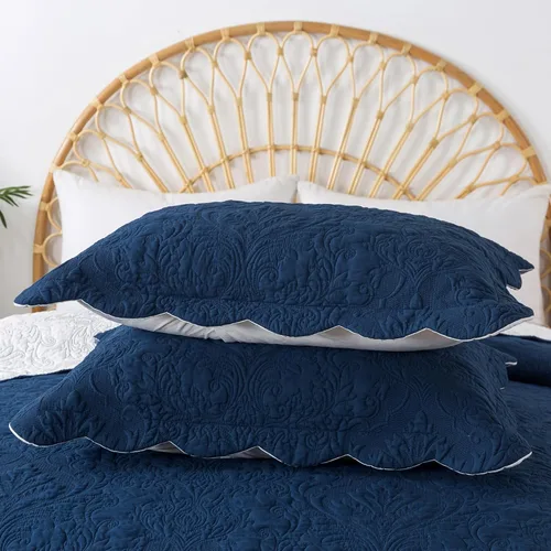 Miniatura 329 de HoneiLife - Juego de colcha de tamaño Queen, juego de ropa de cama de pana bordada de 3 piezas, colcha de lujo, ligera, cálida, para todas las Pana
