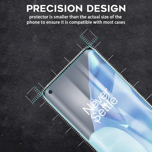 Miniatura 3 de Orzero Protector de pantalla de TPU compatible con OnePlus 9 Pro (no de vidrio), con herramienta de alineación, alta definición, sin burbujas