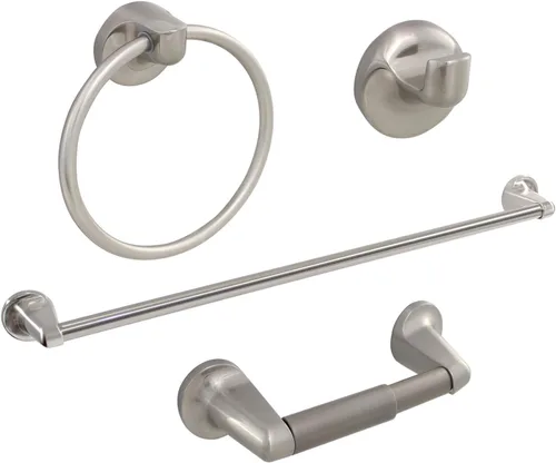 Formosa Design Hardware - Juego de accesorios de baño (níquel cepillado)