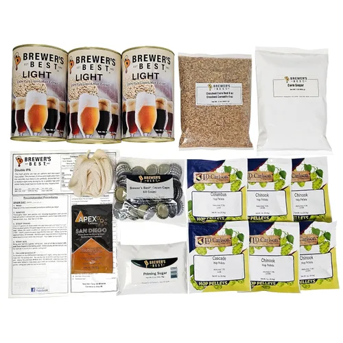 Miniatura 5 de Brewer's Best Kit de ingredientes de cerveza doble IPA