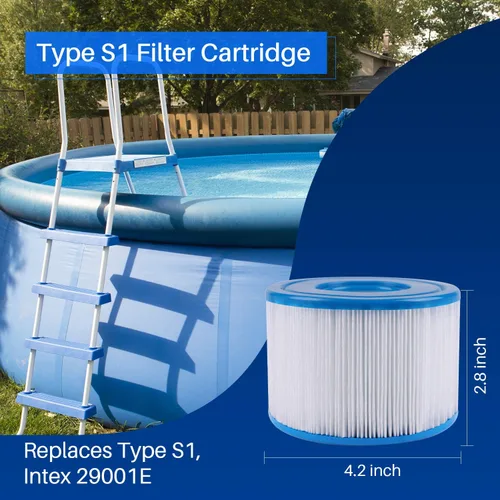 Miniatura 2 de POOLPURE Filtro para bañera de hidromasaje, 29001E, filtro PureSpa tipo S1, filtro de spa 11692, cartuchos de piscina fáciles de configurar