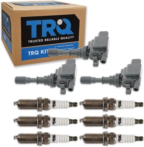 Miniatura 36 de Kit de Bobina de Encendido y Bujía TRQ 8 Piezas Bujías de Iridio Compatibles con Mercedes-Benz C250 2012-2015 y SLK250 2012-2015
