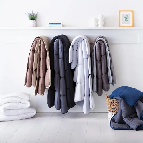 Miniatura 6 de Linenspa - Edredón reversible con relleno alternativo y relleno de edredón, para todo el año, costuras de caja, ropa de cama para niños