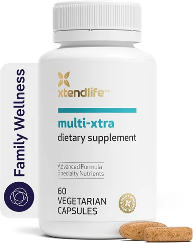 Xtend-Life, Multi-Xtra, multivitamínico avanzado y suplemento mineral para mujeres, hombres y niños – 42 vitaminas, minerales, antioxidantes y