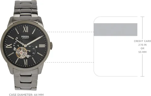 Miniatura 3 de Fossil - Reloj de pulsera automático y mecánico de estilo Townsman en acero inoxidable para hombre