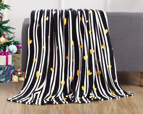 Miniatura 44 de Elegant Comfort Velvet Touch Ultra Lujosa Manta/Frazada de Vellón con Estampado Navideño de Vacaciones - 50 x 60 pulgadas, (Flor de Pascua), 50 x 60