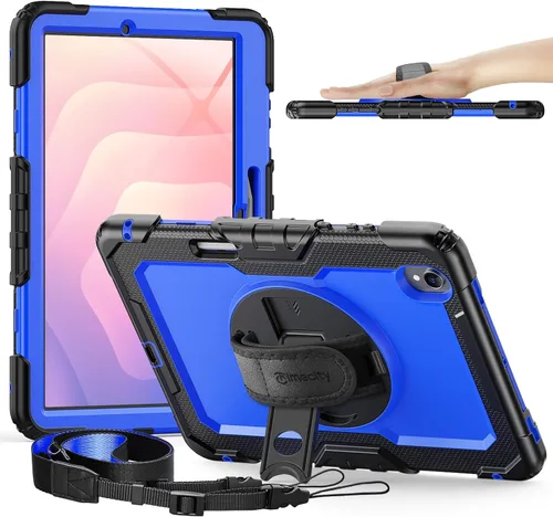 Miniatura 23 de Timecity - Funda protectora resistente para Samsung Galaxy Tab S10 Lite, S10 FE, S9 FE 5G, S9, 10.9 y 11 pulgadas, con protector de pantalla, Negro