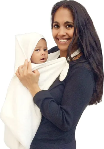 Miniatura 8 de Cuddledry Toalla de baño para bebé manos libres, algodón lujosamente suave y viscosa derivado de bambú con capucha toalla de bebé Toalla de Gris