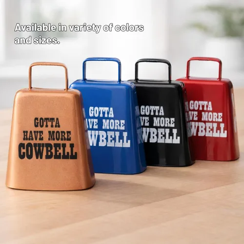 Miniatura 4 de Bevin Bells "Gotta Have More Cowbell" (X-Pequeño) Campana de Vaca de Kentucky con Color Cobre Hecha de Acero Fabricantes de Ruido Fuerte