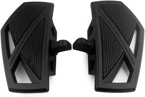 Boldness Estriberas de motocicleta, clavijas delanteras reposapiés estribos ajustables se adapta a Harley Electra Glide Softail Dyna Chopper con