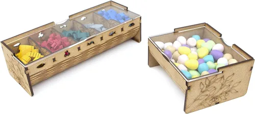 Miniatura 5 de Organizador TowerRex para Juego de Mesa Wingspan y Expansión Europea, Expansión Oceanía, Inserción de Almacenamiento, No para Asia