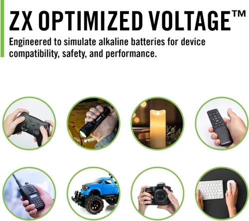 Miniatura 6 de Baterías recargables Coast AA USB-C, ZITHION-X, iones de litio 1.5v 2400 mAh, larga duración, se cargan en menos de 2.5 horas, cable de carga