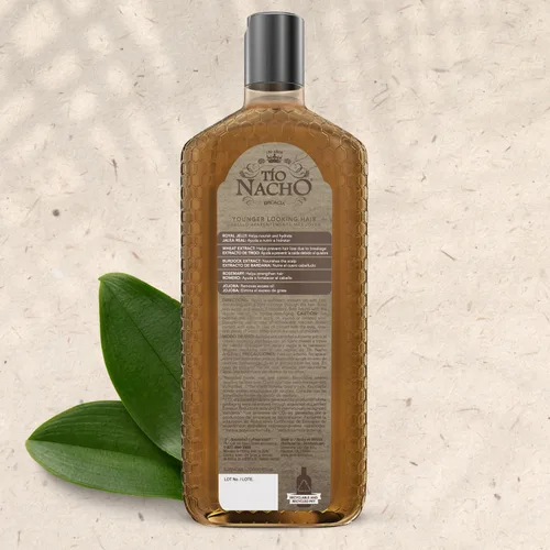 Miniatura 9 de TIO NACHO Shampoo Apariencia más joven revitaliza el cabello, con jalea real 14 onzas líquidas