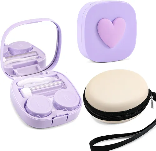 Miniatura 8 de FEISEDY Portátil Lindo Lente De Contacto Herramienta Removedor De Caso Con Espejo Pinzas Kit Para Mujeres Y Niña B0081
