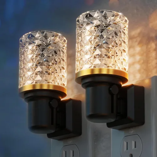 Miniatura 11 de JandCase Luz de Noche LED, Luces Nocturnas Regulables Enchufables en la Pared, Luz Nocturna Moderna con Sensor de Luz Automático de Encender/Apagar