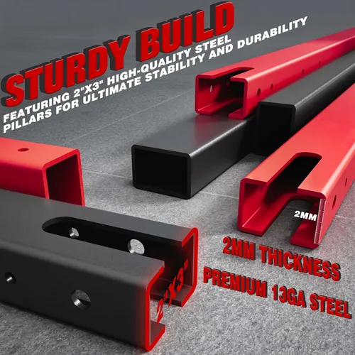 Miniatura 2 de RitFit Máquina Buffalo Smith, jaula eléctrica con sistema LAT-Pull Down y sistema de cruce de cables, estante de sentadillas todo en uno