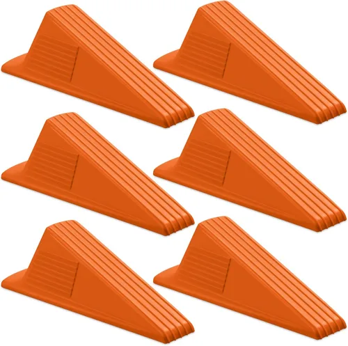 Miniatura 7 de Frienda 4 Piezas Topes de Puerta Jumbo Resistentes Tope de Puerta Alto hasta 2 pulgadas Cuña Alta TPR Cuña Grande Apilable Gran Tope de Goma