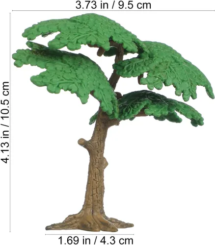 Miniatura 4 de Toddmomy Modelo de árbol paisajístico, mini ciprés de pino, paquete de 3 para bricolaje, diseño de tren, decoración de mesa de arena y decoración