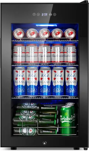 Miniatura 21 de FoMup - Refrigerador bajo encimera de acero inoxidable con 3 cajones, refrigerador de bebidas para exterior con ruedas, diseño impermeable y control