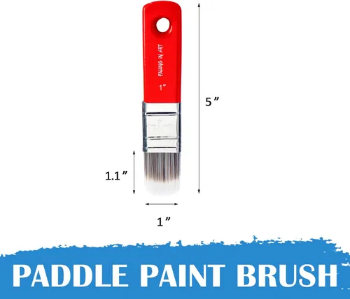 Miniatura 2 de Falling in Art Pincel Filbert Paddle para Pintura, Pincel de Escala para Pinturas al Óleo y Acrílicas, 1 Pulgada