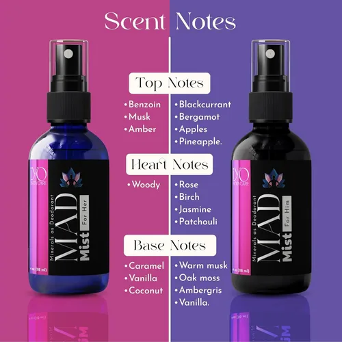 Miniatura 5 de Desodorante de sal mineral natural para mujer, fórmula de 3 ingredientes, sin clorhidrato de aluminio, sin bicarbonato de sodio, piel sensible, todo