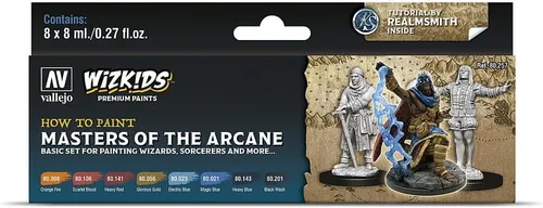 Miniatura 6 de Vallejo - Wizkids Elementos Arcanos Juego de Pinturas Premium para Modelismo y Wargames Ideal para Efectos Mágicos y Elementales como