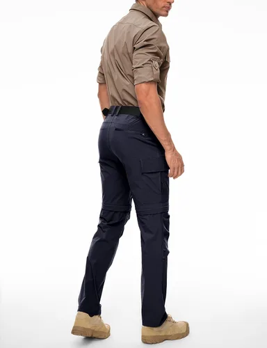 Miniatura 6 de Wespornow Pantalones de senderismo convertibles para hombre, de secado rápido, ligeros, con cremallera, transpirables, para exteriores, pesca, safari