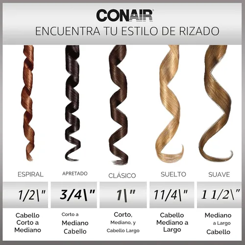 Miniatura 6 de INFINITIPRO BY CONAIR Rizador de titanio de oro rosa de 1 1/4 pulgadas, barril de 1 ¼ de pulgada produce rizos sueltos, para uso en cabello mediano