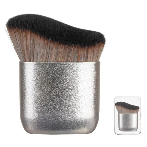 Brocha autobronceadora para rostro y cuerpo, brocha de base Kabuki para maquillaje de piernas impecable, aplicador de bronceado para bronceador,
