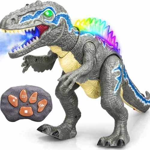 Miniatura 8 de STEAM Life Juguetes de dinosaurio con control remoto para niños, gran robot Trex para niños, juguetes Trex, robot de dinosaurio electrónico que