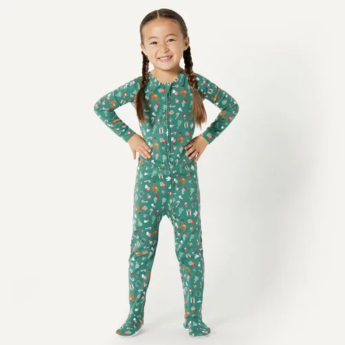 Miniatura 5 de Tienda Essentials x Sofia Grainge - Conjunto de pijama Henley de manga larga para mujer
