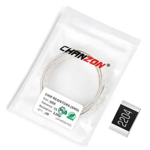 Miniatura 156 de Chanzon - 100 piezas de resistencias SMD 0805 0 Ω ohm 1/8W 0.125W ±1% de tolerancia, película gruesa, resistencias de chip SMT, certificadas por Rohs
