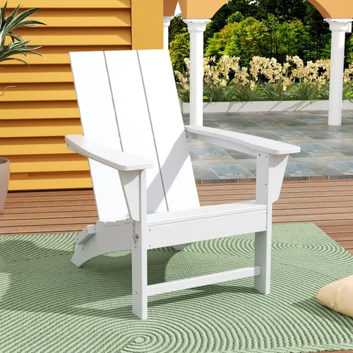 Miniatura 29 de WestinTrends Ashore - Silla plegable Adirondack moderna para exteriores (juego de 2), color marrón oscuro