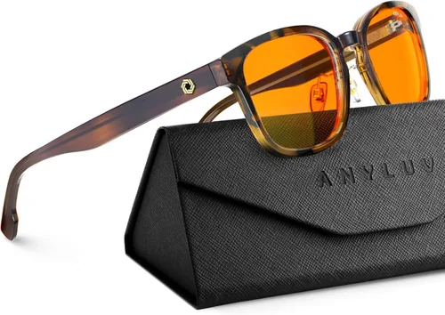 Miniatura 14 de ANYLUV Gafas de luz azul para hombres y mujeres, gafas de juegos de computadora, antifatiga ocular, ligeras, con bloqueo de luz azul