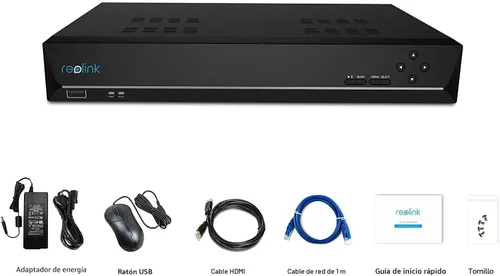 Miniatura 9 de REOLINK Grabadora de video en red de 8 canales para sistema de cámara de seguridad para el hogar, solo funciona con cámara IP REOLINK PoE