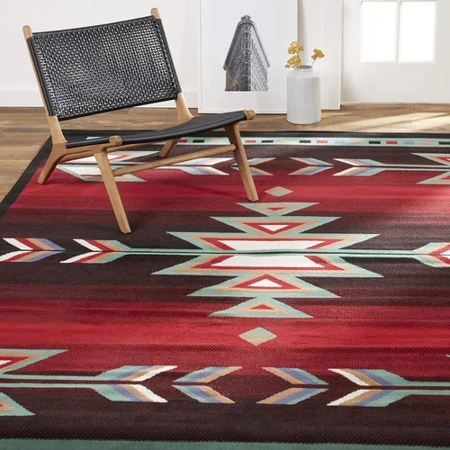 Miniatura 12 de Home Dynamix Premium Sagrada Southwestern - Alfombra de área geométrica beige/verde, 5'2"x7'4