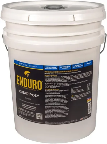 Miniatura 4 de General Finishes Enduro Poliuretano transparente a base de agua, 1 galón, mate Plano