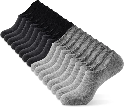IDEGG - Calcetines invisibles para hombre de corte bajo, calcetines cortos de tobillo para hombres, calcetines deportivos casuales con agarre