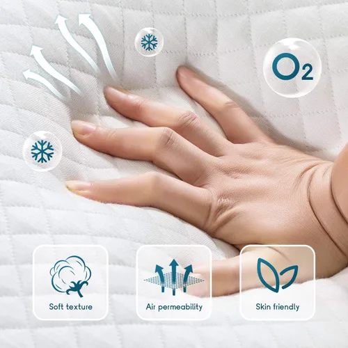 Miniatura 5 de PayLessHere Colchón de espuma viscoelástica de gel Queen de 6 pulgadas, sin fibra de vidrio, certificado CertiPUR-US, cama en una caja, sueño fresco