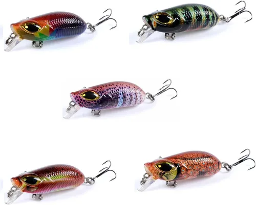 Miniatura 12 de Topwater - Señuelos para lápices de agua, señuelos duros flotantes para lubina, trucha, lucioperca, señuelos flotantes para lápices