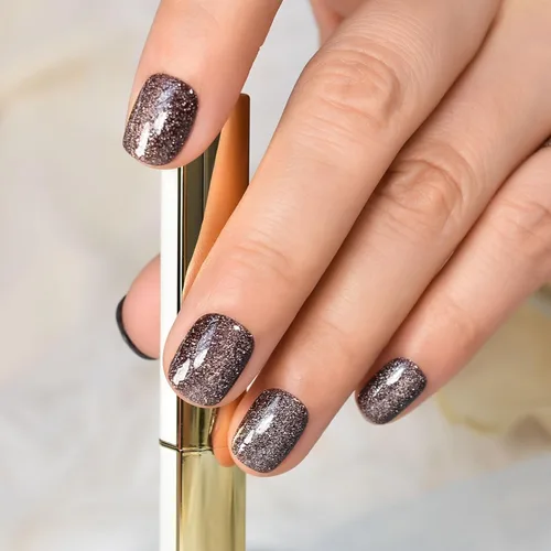 Miniatura 19 de Elevenail - Uñas postizas de longitud media, punta vino rojo, uñas postizas de cobertura total, uñas postizas cortas, uñas falsas, uñas falsas Rojo