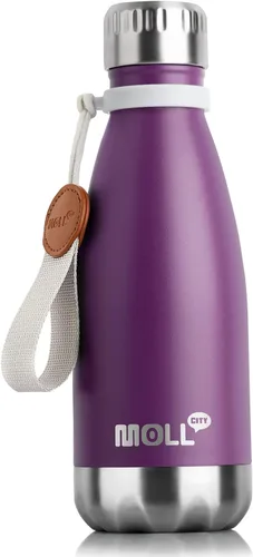 Miniatura 46 de Botella de agua para niños, botella de agua deportiva de acero inoxidable de 12 onzas con aislamiento al vacío para la vuelta a la escuela, botella