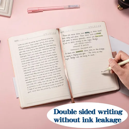 Miniatura 4 de Cuadernos personalizados con bolígrafo, cuadernos A5 personalizables con logotipo/texto/imagen grabados, diarios de escritura diaria con 192 páginas
