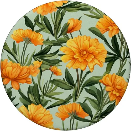 Miniatura 3 de PopSockets PopGrip estándar de flores de caléndula colorida floral