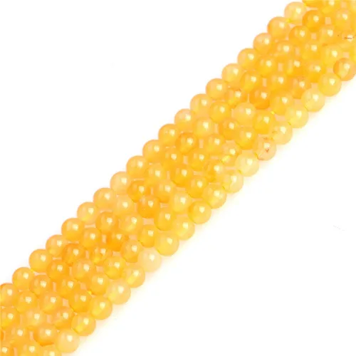 Miniatura 14 de JOE FOREMAN Cuentas de aventurina naranja para hacer joyas, piedras preciosas naturales semipreciosas de 0.394 in, redondas de 15 pulgadas
