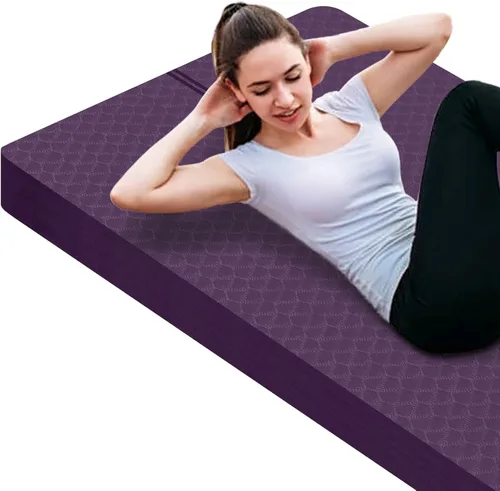 Miniatura 10 de nuveti Tapete Grande para Ejercicios - Tapete de Yoga de 15mm/20mm/30mm de Grosor Tapete de Ejercicios para Fitness, Yoga, Pilates, Estiramientos