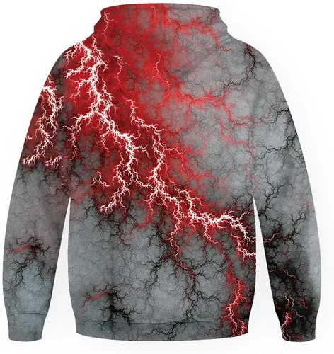 Miniatura 2 de Goodstoworld Sudadera con capucha y bolsillos de forro polar cálido con gráficos 3D para niños y niñas, talla 5-16 años