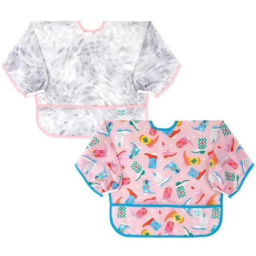 Miniatura 7 de Bumkins impermeable Manga babero, 6-24 meses, Cacti Verde cactus